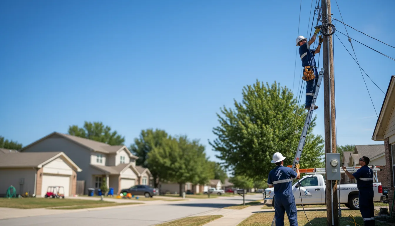 Residential electrician providing installation services in Montchanin, DE